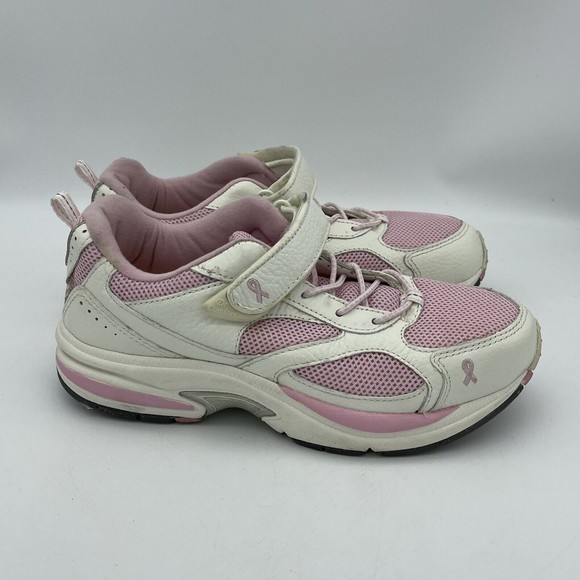 DR COMFORT Victory Pink White Walking Shoes Sneakers Womens Size 7.5 W - Picture 5 of 7